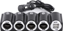 PNI Spliter bricheta auto PNI Lighter 4 iesiri 2xUSB indicator LED (pni-sbr04)