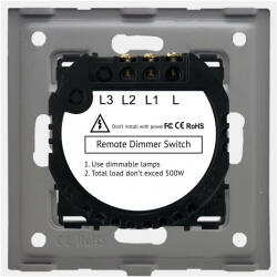 Luxion Intrerupator Dublu variator cu Touch din Sticla LUXION RF433 Auriu (LX-MT-RD201G-G)