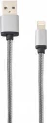 Lemontti Cablu Date Incarcare Lemontti Lightning 1.5m Silver (LCLUSB15)