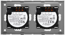 Luxion Intrerupator 2 x Dublu cu Touch din Sticla LUXION Auriu (LX-ST-201/201-G)
