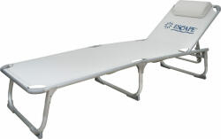 Escape Șezlong de Plajă Alb Pliabil din Aluminiu cu Pernă 188x59.6x30cm 15562 (15562)