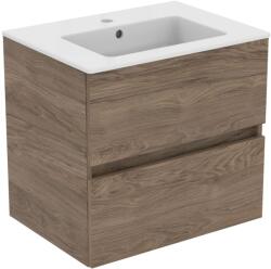 Ideal Standard Eurovit+ 60 cm fali szekrény mosdóval, Flint Hickory R0572Y9 (R0572Y9)