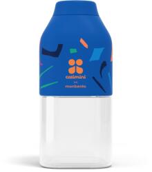 monbento S Positive Sport és Utazó Ivópalack 330ml - Átlátszó/SötétKék