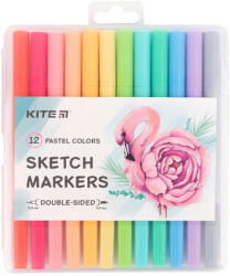 Kite Флумастери и тънкописец sketch Kite 12 цв Пастел (1608005-45-K22-045)