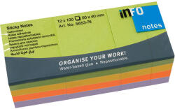 INFO NOTES Самоз. лист. Info Notes Неон 50х40mm 12 бр (1901040-58-5653-76)