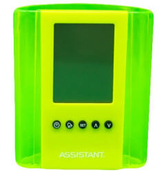  Моливник с часовник Assistant AH 1050 Жълт (1701083-02)
