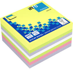 INFO NOTES Самоз лист Info Notes Микс Неон 75х75mm 400 л (1901048-58-5654-80)