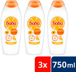 Baba habfürdő tej és gyümölcs illattal 3x750 ml