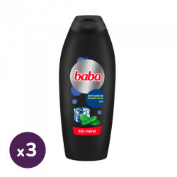Baba férfi tusfürdő mentával 3x750 ml + ajándék matrica