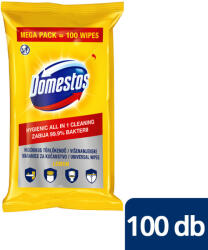 DOMESTOS higiénikus törlőkendő citrom illattal 100 db