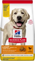 Hill's Hill' s Science Plan Canine Adult Light Large Breed Chicken 2 x 18kg