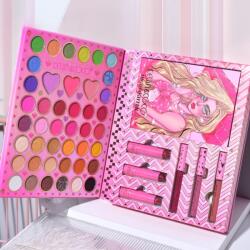 Flippy Set 8 Produse de Machiaj, KEVIN & COCO, Butterfly Dream Girl, 49 de culori, 24.7 x 19.7 x 2.7 cm (126663)