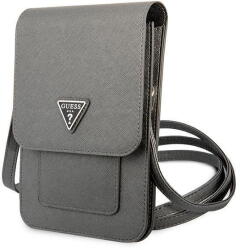 Guess Handbag GUWBSATMGR gray / gray Saffiano Triangle