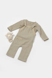 BabyCosy Set bluza si salopeta, Winter muselin, 100% bumbac - Verde, BabyCosy (Marime: 9-12 luni) (BC-CSYM7046-9) - esell