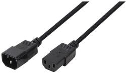 LogiLink Power Cord Extension C13/C14 M/F, 3.0 m, black (CP110)
