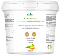  Sare de Baie - ENERGY - cu Magneziu (Sare Nigari) și Uleiuri Esențiale de Ylang Ylang, Nucșoară și Ienupăr, 2800 g (BIOS-7331898768929)