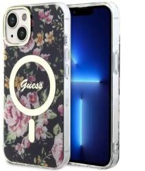 GUESS Husa Guess GUHMP14MHCFWSK iPhone 14 Plus 6.7" black/black hardcase Flower MagSafe - pcone