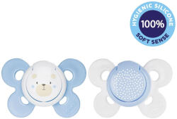 CHICCO Physio Comfort szilikon cumi 2-6m fiú - medve/pöttyök 2 db