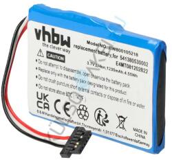 VHBW GPS csere akkumulátor a Navigon 541380530002-hez - 1200mAh, 3, 7V (WB-800105218)