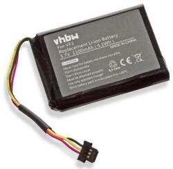 VHBW GPS csere akkumulátor a TomTom VF3, FM68360420759 készülékhez - 1100 mAh, 3, 7 V (WB-800102337)