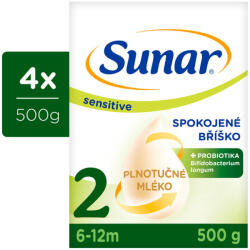 Sunar 4x SUNAR Sensitive 2 Tápszer 500 g, 6h+