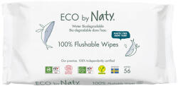 ECO by Naty Nedvesített törlőkendők illatmentes, lehúzható 56 db