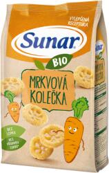 Sunar BIO Křupky Mrkvová kolečka 45 g SUNAR BIO Ropogós Sárgarépa kerekek 45 g