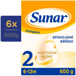 Sunar 6x SUNAR Complex 2 Folytatódó tej 600 g