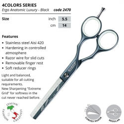 Kiepe Luxury Taper ritkító olló 2470 5, 5 Fekete/Black