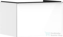 Hansgrohe XELU Q 78x57 cm-es 1 fiókos fali szekrény pulthoz, króm fogantyúval, fényes fehér 54054000 (54054000)