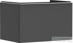 Hansgrohe XELU Q 78x57 cm-es 1 fiókos fali szekrény pulthoz, matt fehér fogantyúval, matt gyémántszürke 54055700 (54055700)