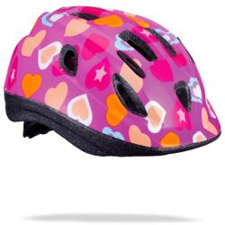 BBB Cycling BBB - Casca ciclism pentru copii Boogy Heart BHE-375 - roz lucios model inimioare (BHE-3755)