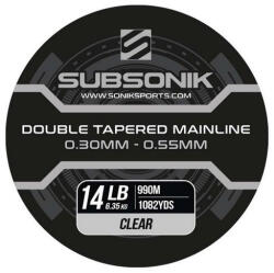 Sonik SUBSONIK DOUBLE TAPERED MAIN LINE CLEAR 14LB 990m FELVASTAGODÓ FŐZSINÓR (E-SNRC0042)