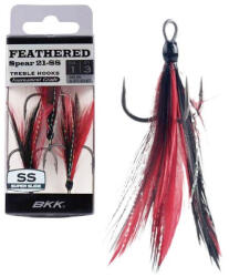 BKK Bkk_feathered Spear-21 Ss 4# 3db/csomag Red-black (e-bket6165)