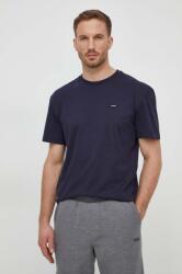 Calvin Klein pamut póló sötétkék, férfi, sima - sötétkék XXL