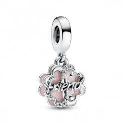 Pandora Moments Négylevelű lóhere barátság dupla függő Ezüst Charm - 792245C01 (792245C01)