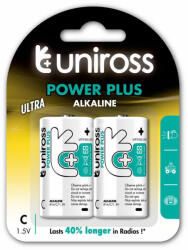 Asalite Uniross POWER PLUS Alkáli Baby Elem C (LR14) (1, 5V) B2