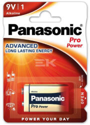 Asalite Panasonic Pro Power Alkáli 9V Elem 6LR61 BL/1