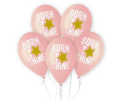 Born to Shine Pink léggömb, lufi 5 db-os 13 inch (33 cm) (MLG341461)
