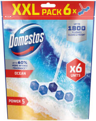 Domestos Power5 WC frissítő blokk, Ocean (6x50 g)