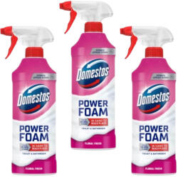 Domestos Power Foam Hab spray Floral Fresh (3x435 ml)