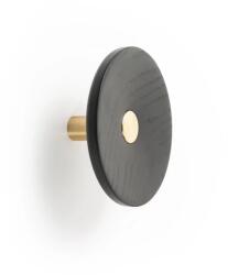  Fogas Viefe ZOOT gomb, 120mm, fa- alumínium, csiszolt sötét sárgaréz + fek (7001120N291M2)