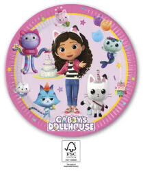 Gabi babaháza Friends papírtányér 8 db-os 23 cm FSC