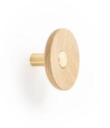 Fogas Viefe ZOOT gomb, 90mm, fa- alumínium, csiszolt sötét sárgaréz + töl (7001090N29116)