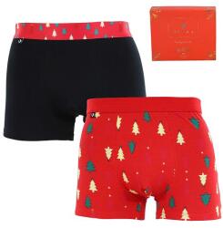 Moraj 600-005 2 pack boxeralsók, karácsonyi, fekete és piros, L