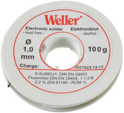 WELLER Sarma de lipit EL 99 1-100 Weller T0054025199, O1 mm, 100 gr (WELT0054025199)