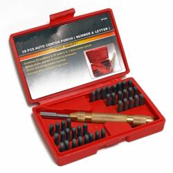 DEMA Trusa de poansoane cu litere si cifre cu perforator Dema 18506, 4 mm, 38 piese (DEMA18506)