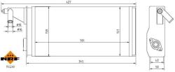 NRF Hőcserélő, belső tér fűtés NRF 53236A (53236A)