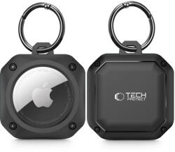 Tech-Protect Rough Pro Apple Airtag kulcstartó tok, fekete