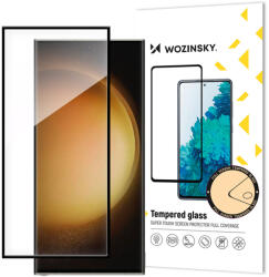 Wozinsky Samsung Galaxy S24 Ultra 5D Full Glue teljes kijelzős edzett üvegfólia (tempered glass) 9H keménységű, tokbarát, fekete